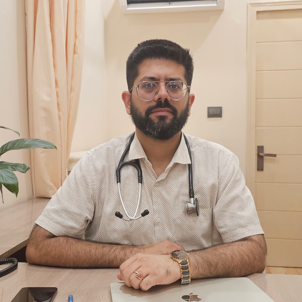 Doctor treating patient