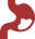 Icon representing sports injury with a stylized sun and figure