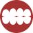 Icon representing sports injury with a stylized sun and figure